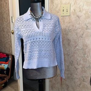 Sweater with tags necklace not included